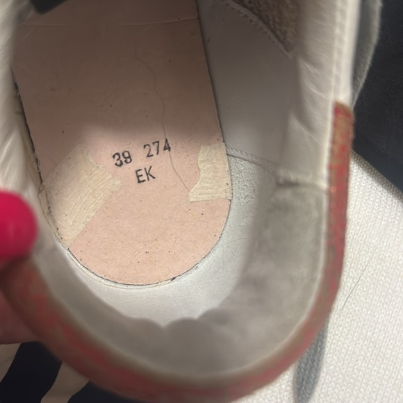 Golden Goose Superstar red star sneakers size 8 - Picture 8 of 8